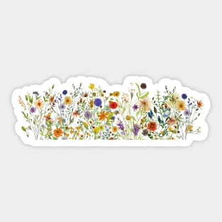 Vibrant wild flowers Sticker